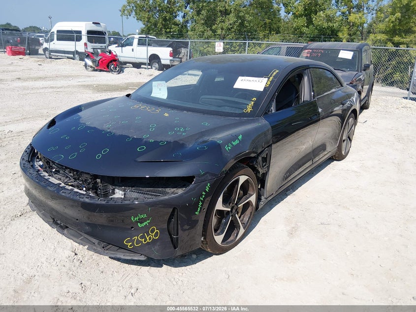 2023 Lucid Air VIN 50EA1TEA5PA002959 IAAI salvage auction — FRONT END, Salvage (Illinois), sold $9,300 on 2026-09-24 (photo 2)