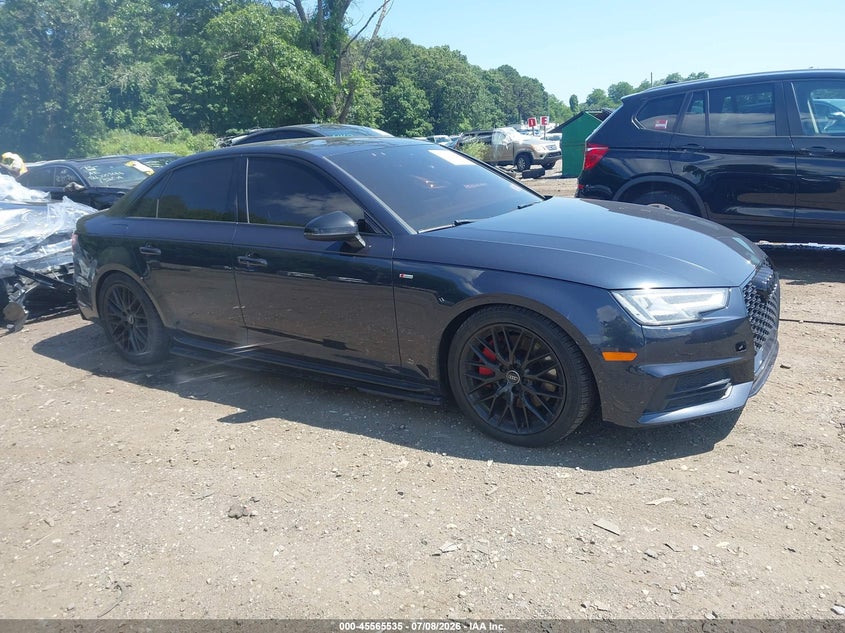 2018 Audi A4 VIN WAUENAF49JA054459 IAAI salvage auction — RIGHT SIDE, Salvage Title, sold $25 on 2026-07-28 (photo 1)