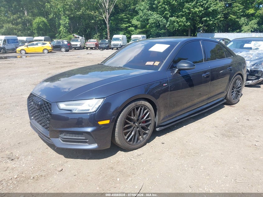 2018 Audi A4 VIN WAUENAF49JA054459 IAAI salvage auction — RIGHT SIDE, Salvage Title, sold $25 on 2026-07-28 (photo 2)