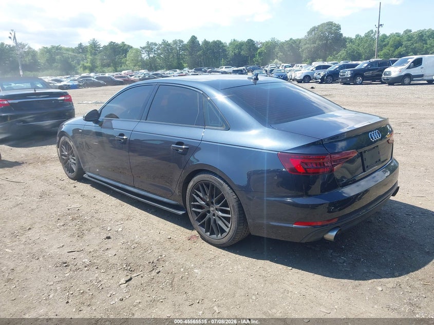 2018 Audi A4 VIN WAUENAF49JA054459 IAAI salvage auction — RIGHT SIDE, Salvage Title, sold $25 on 2026-07-28 (photo 3)