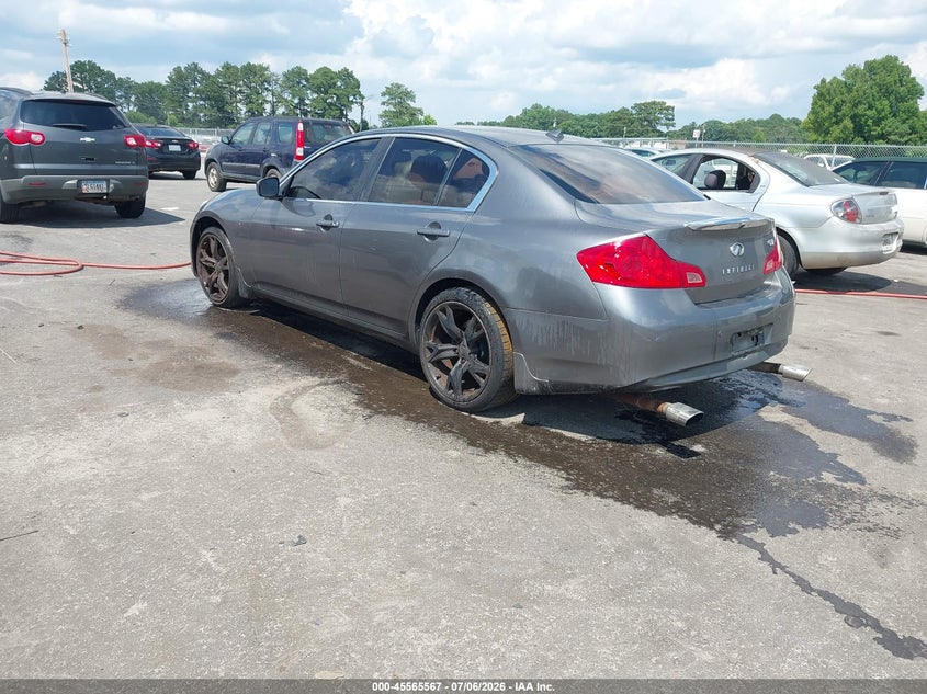 2013 Infiniti G VIN JN1CV6AP9DM717236 IAAI salvage auction — NORMAL WEAR, Salvage Title, sold $300 on 2026-07-15 (photo 3)