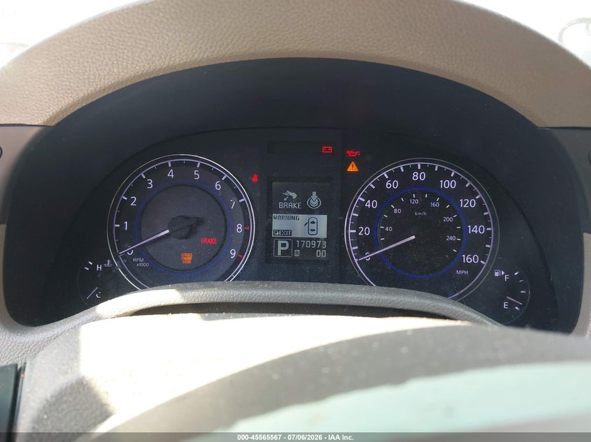 2013 Infiniti G VIN JN1CV6AP9DM717236 IAAI salvage auction — NORMAL WEAR, Salvage Title, sold $300 on 2026-07-15 (photo 7)