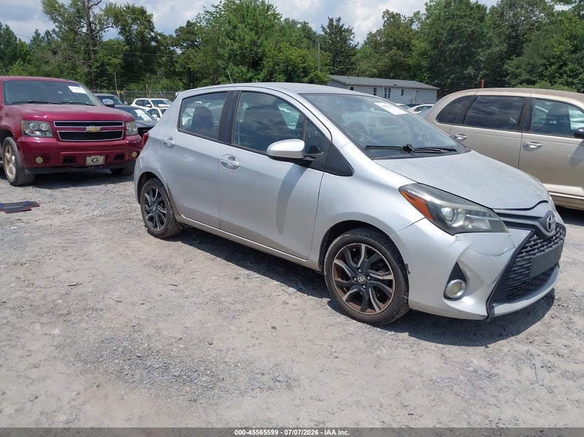 2015 Toyota Yaris VIN VNKKTUD38FA016114 IAAI salvage auction — NORMAL WEAR, Clear (South Carolina), sold $2,050 on 2026-07-28 (photo 1)