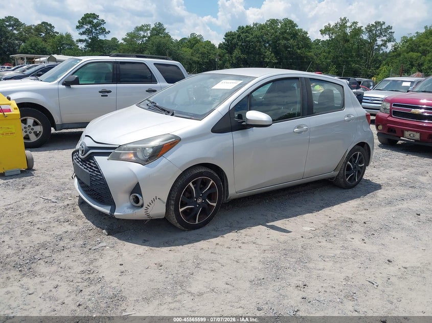 2015 Toyota Yaris VIN VNKKTUD38FA016114 IAAI salvage auction — NORMAL WEAR, Clear (South Carolina), sold $2,050 on 2026-07-28 (photo 2)