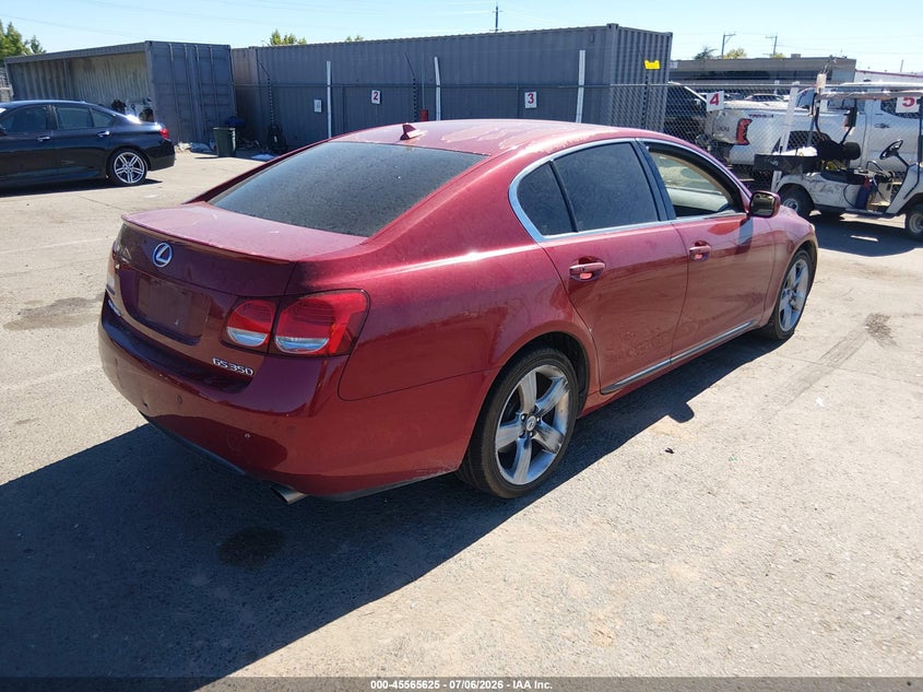 2007 Lexus Gs VIN JTHBE96S470014936 IAAI salvage auction — LEFT SIDE, Salvage (California), sold $25 on 2026-07-29 (photo 4)