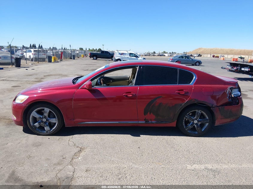 2007 Lexus Gs VIN JTHBE96S470014936 IAAI salvage auction — LEFT SIDE, Salvage (California), sold $25 on 2026-07-29 (photo 6)