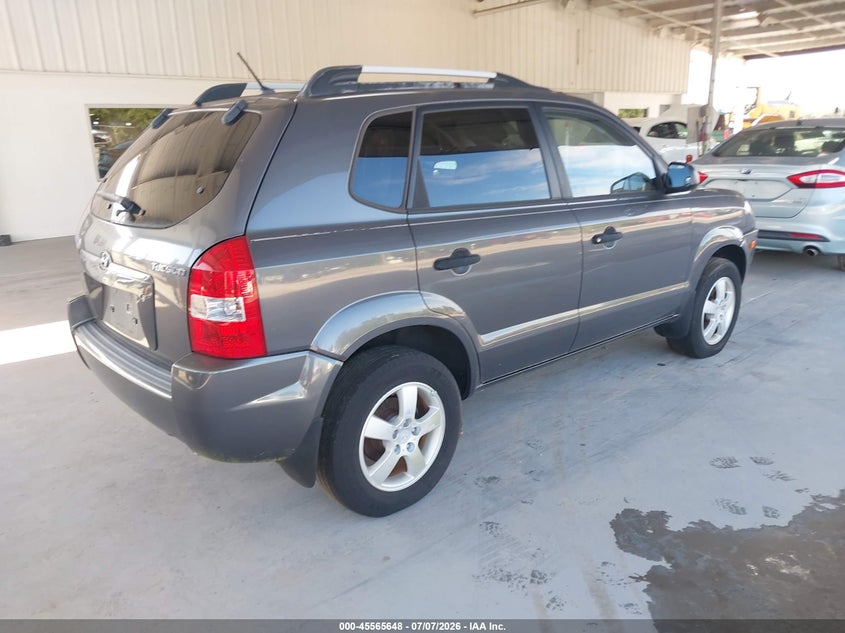 2008 Hyundai Tucson VIN KM8JM12B78U814059 IAAI salvage auction — NORMAL WEAR, Clear (Florida), sold $1,250 on 2026-07-15 (photo 4)