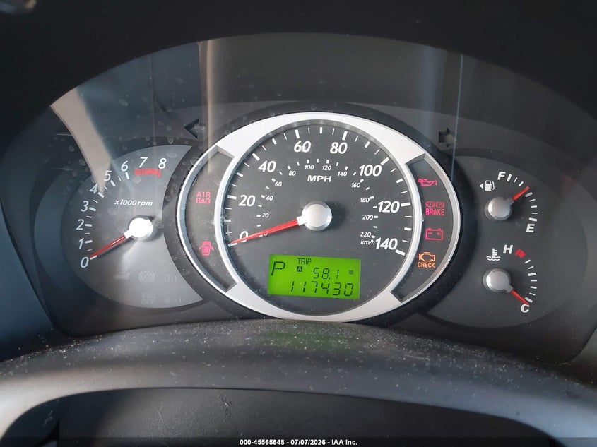 2008 Hyundai Tucson VIN KM8JM12B78U814059 IAAI salvage auction — NORMAL WEAR, Clear (Florida), sold $1,250 on 2026-07-15 (photo 7)