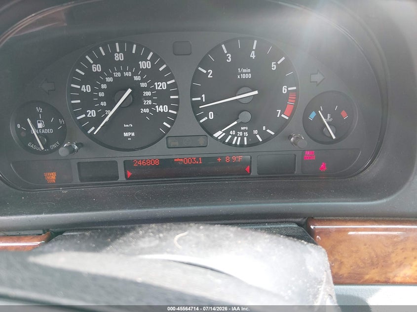 2002 BMW 5 series VIN WBADT33422GF42476 IAAI salvage auction — NORMAL WEAR, Clear (South Carolina), sold $75 on 2026-07-22 (photo 7)