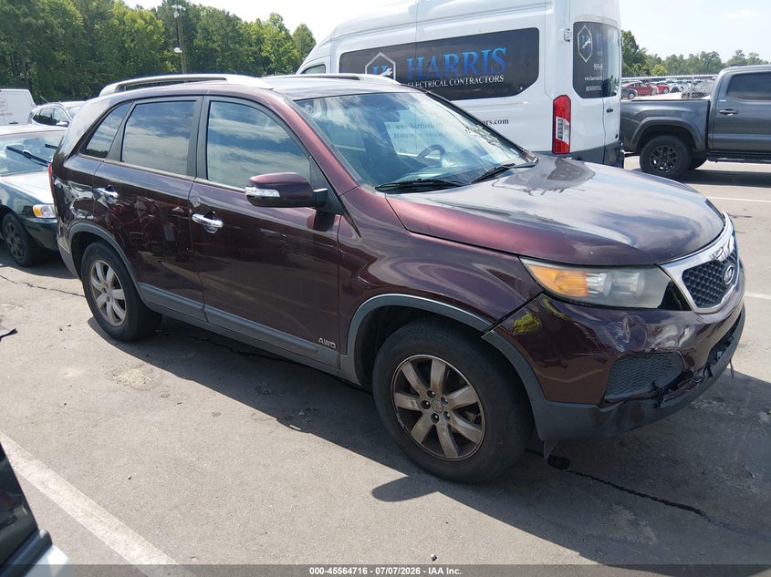 2012 Kia Sorento VIN 5XYKTDA25CG226797 IAAI salvage auction — NORMAL WEAR, Clear (North Carolina), sold $875 on 2026-07-29 (photo 1)