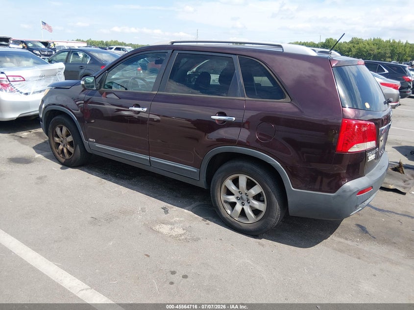 2012 Kia Sorento VIN 5XYKTDA25CG226797 IAAI salvage auction — NORMAL WEAR, Clear (North Carolina), sold $875 on 2026-07-29 (photo 3)
