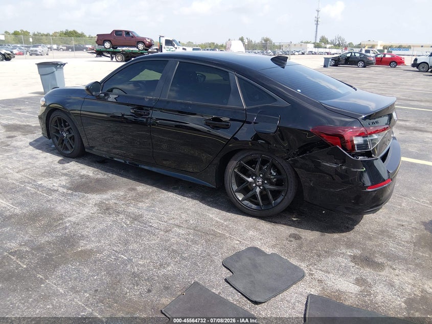 2026 Honda Civic VIN 2HGFE2F54TH547428 IAAI salvage auction — LEFT REAR, Salvage Title, sold $9,100 on 2026-08-26 (photo 3)