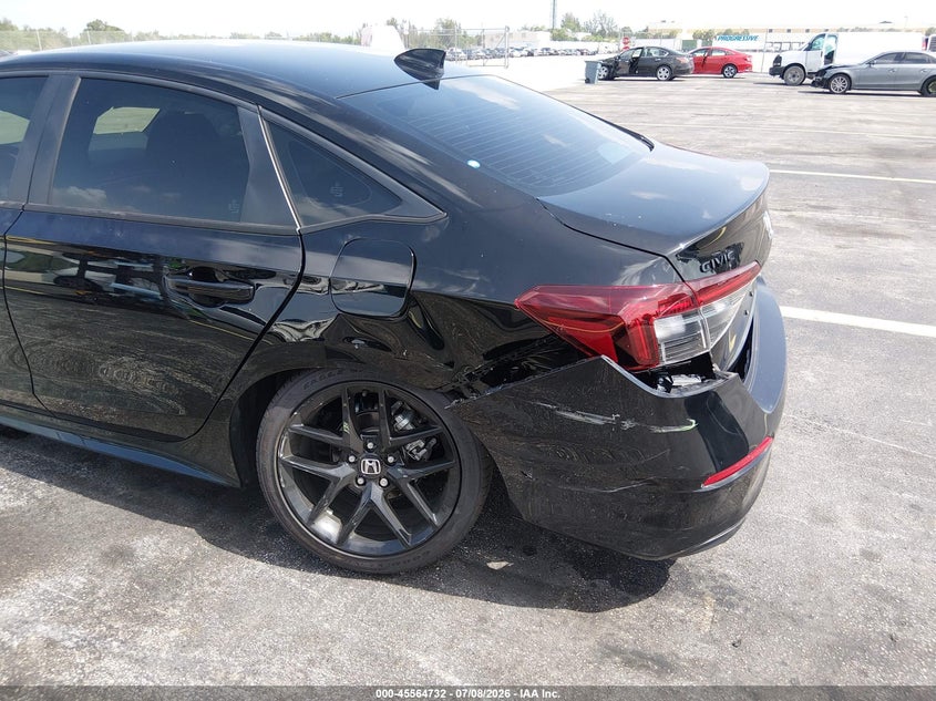 2026 Honda Civic VIN 2HGFE2F54TH547428 IAAI salvage auction — LEFT REAR, Salvage Title, sold $9,100 on 2026-08-26 (photo 6)