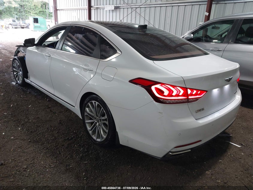 2016 Hyundai Genesis VIN KMHGN4JE6GU132969 IAAI salvage auction — FRONT END, Salvage (Virginia), sold $2,750 on 2026-07-30 (photo 3)