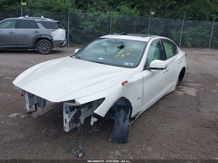 2018 Infiniti Q50 VIN JN1EV7AR4JM445481 IAAI salvage auction — ALL OVER, Salvage (Pennsylvania), sold $300 on 2026-07-24 (photo 2)