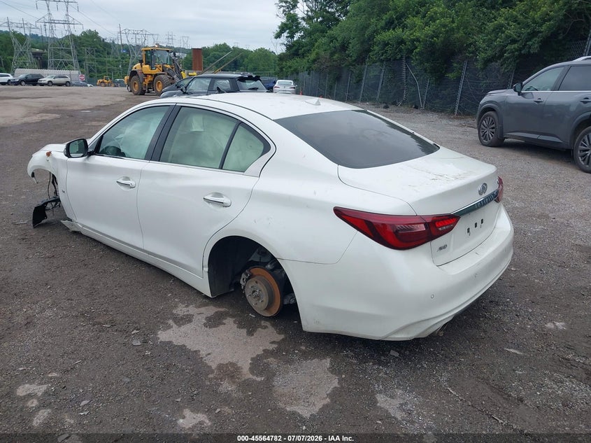 2018 Infiniti Q50 VIN JN1EV7AR4JM445481 IAAI salvage auction — ALL OVER, Salvage (Pennsylvania), sold $300 on 2026-07-24 (photo 3)