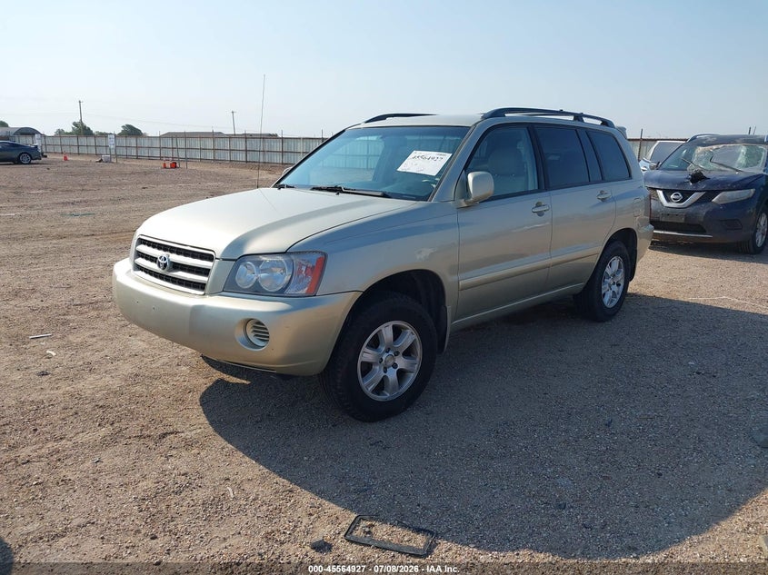 2001 Toyota Highlander VIN JTEHF21A910036092 IAAI salvage auction — MECHANICAL, Original (Texas), sold $325 on 2026-07-29 (photo 2)