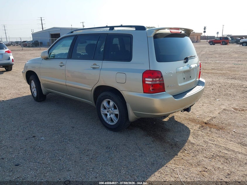2001 Toyota Highlander VIN JTEHF21A910036092 IAAI salvage auction — MECHANICAL, Original (Texas), sold $325 on 2026-07-29 (photo 3)