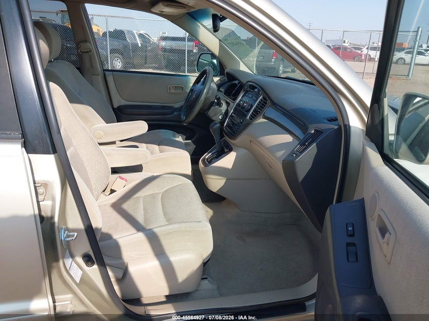 2001 Toyota Highlander VIN JTEHF21A910036092 IAAI salvage auction — MECHANICAL, Original (Texas), sold $325 on 2026-07-29 (photo 5)