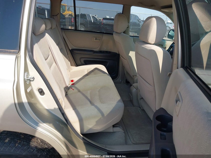 2001 Toyota Highlander VIN JTEHF21A910036092 IAAI salvage auction — MECHANICAL, Original (Texas), sold $325 on 2026-07-29 (photo 8)