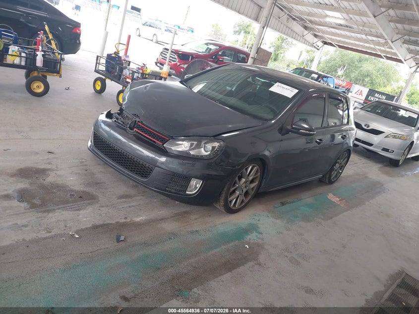 2014 Volkswagen Gti VIN WVWHD7AJXEW010689 IAAI salvage auction — RIGHT FRONT, Rebuildable (Florida), sold $875 on 2026-07-22 (photo 2)