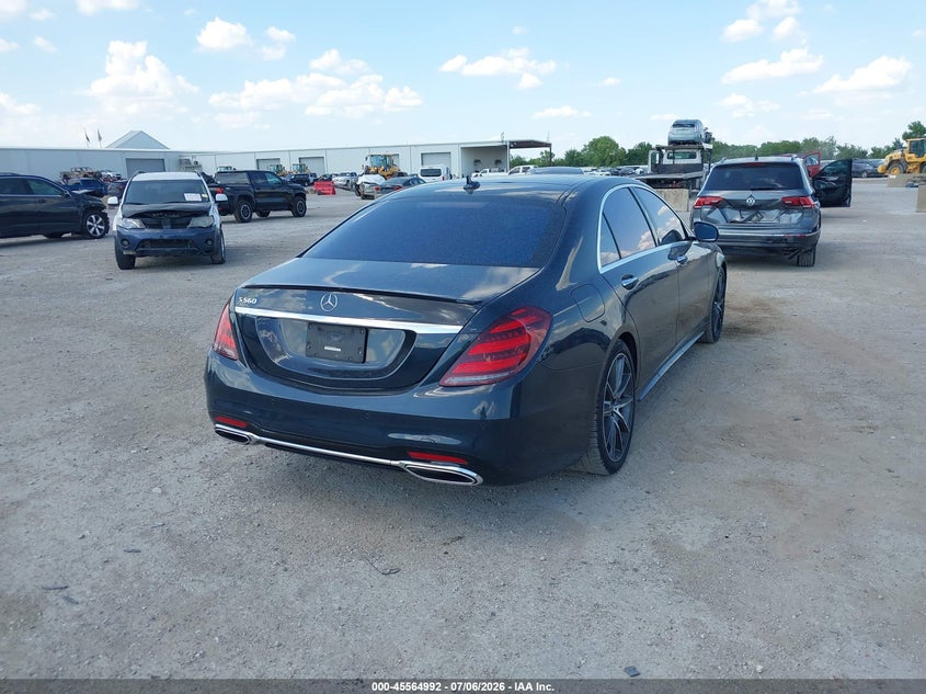 2020 Mercedes-benz S-klasse VIN WDDUG8DB2LA503962 IAAI salvage auction — UNKNOWN, Salvage Title, sold $27,250 on 2026-08-14 (photo 4)