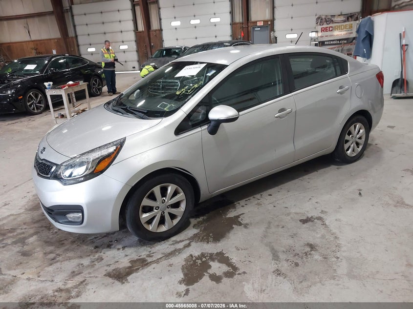 2013 Kia Rio VIN KNADN4A31D6111241 IAAI salvage auction — NORMAL WEAR, Clear (New York), sold $400 on 2026-07-15 (photo 2)