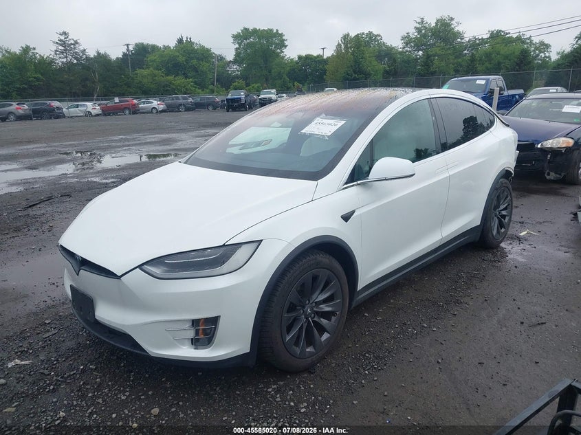 2017 Tesla Model x VIN 5YJXCDE25HF076494 IAAI salvage auction — REAR END, Salvage (Virginia), sold $6,900 on 2026-07-29 (photo 2)