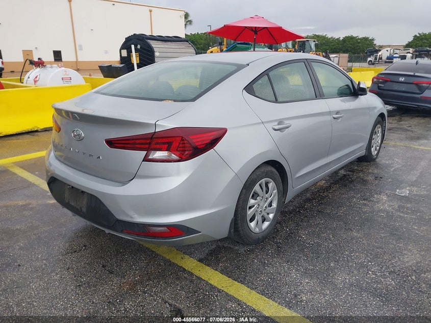 2020 Hyundai Elantra VIN KMHD74LF6LU926268 IAAI salvage auction — ENGINE DAMAGE, Salvage Title, sold $4,250 on 2026-07-09 (photo 4)