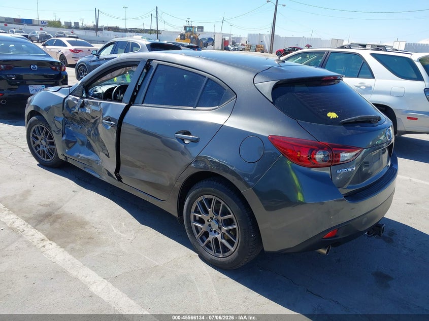 2016 Mazda 3 VIN JM1BM1J78G1288062 IAAI salvage auction — SIDE, Salvage Title, sold $1,150 on 2026-07-11 (photo 3)