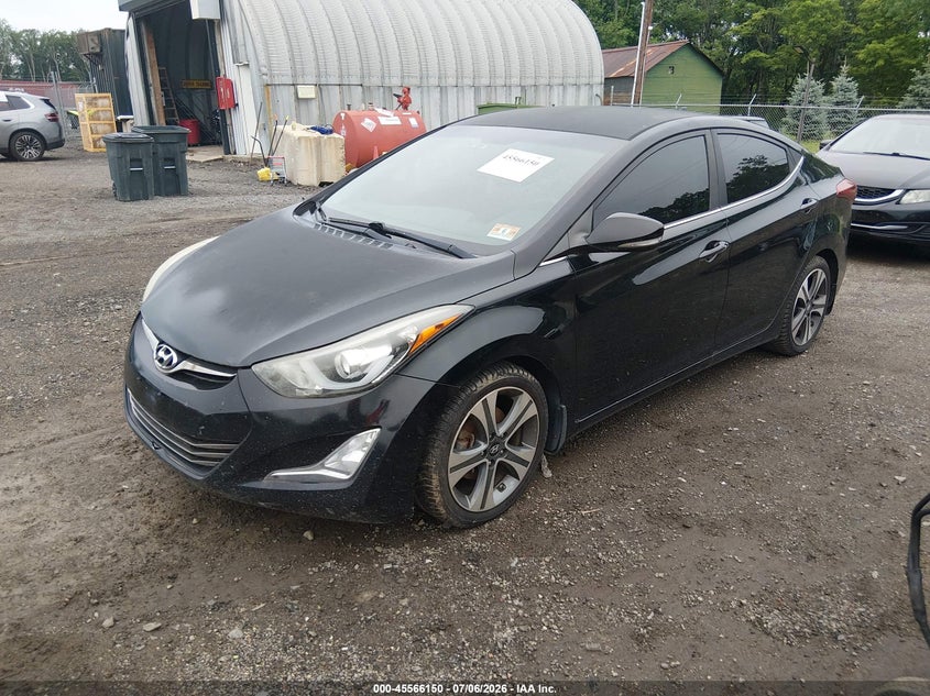 2016 Hyundai Elantra VIN KMHDH4AH4GU513174 IAAI salvage auction — NORMAL WEAR, Salvage Title, sold $1,675 on 2026-07-16 (photo 2)