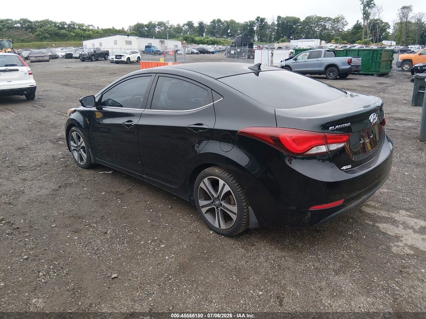 2016 Hyundai Elantra VIN KMHDH4AH4GU513174 IAAI salvage auction — NORMAL WEAR, Salvage Title, sold $1,675 on 2026-07-16 (photo 3)