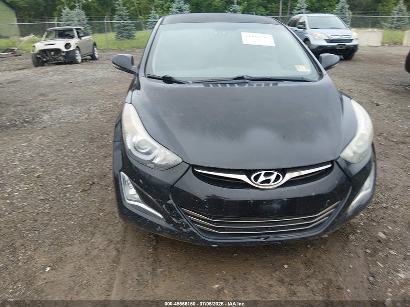2016 Hyundai Elantra VIN KMHDH4AH4GU513174 IAAI salvage auction — NORMAL WEAR, Salvage Title, sold $1,675 on 2026-07-16 (photo 6)