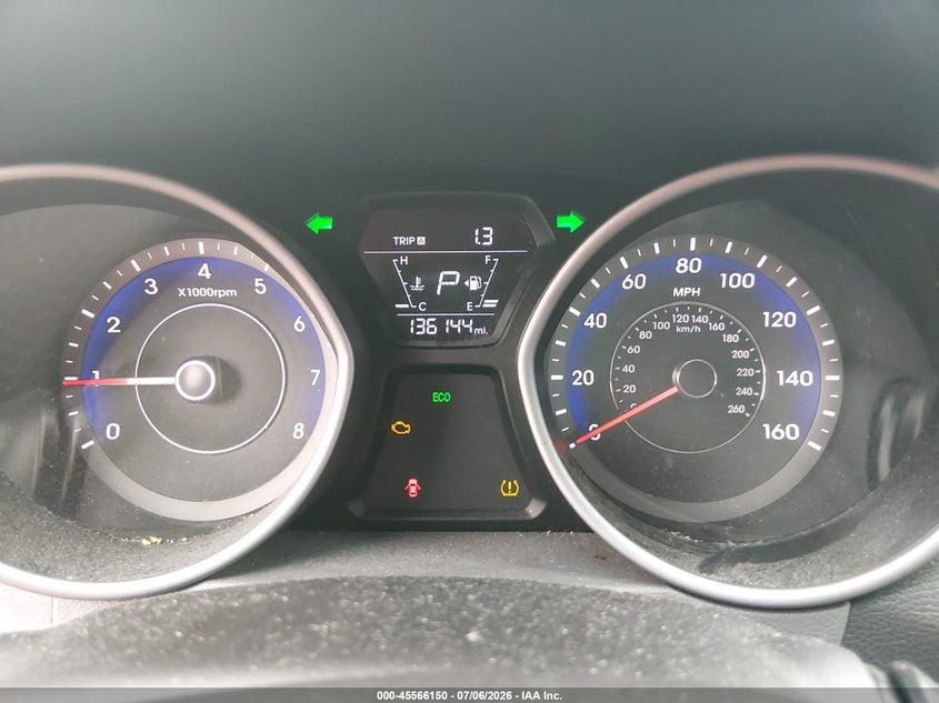 2016 Hyundai Elantra VIN KMHDH4AH4GU513174 IAAI salvage auction — NORMAL WEAR, Salvage Title, sold $1,675 on 2026-07-16 (photo 7)