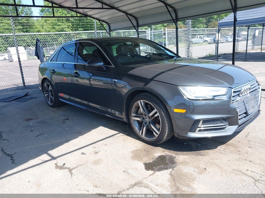 2017 Audi A4 VIN WAUENAF41HN070478 IAAI salvage auction — REAR END, Salvage (Connecticut), sold $4,600 on 2026-07-30 (photo 1)