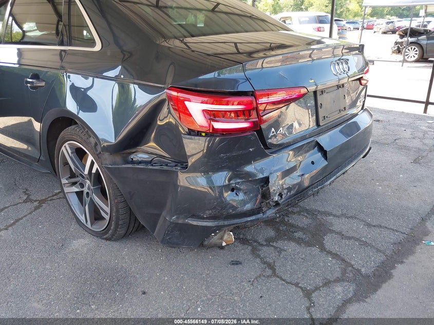2017 Audi A4 VIN WAUENAF41HN070478 IAAI salvage auction — REAR END, Salvage (Connecticut), sold $4,600 on 2026-07-30 (photo 6)