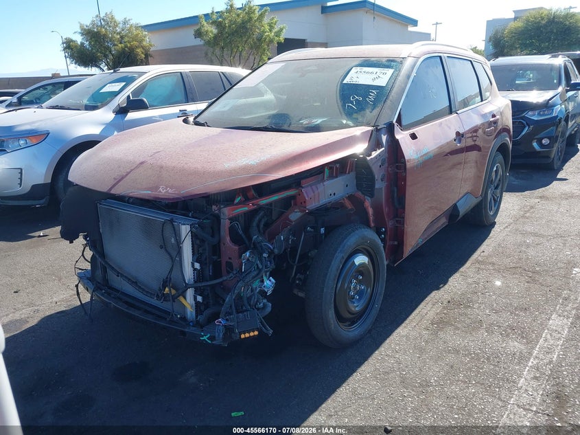 2025 Nissan Rogue VIN JN8BT3BA4SW341879 IAAI salvage auction — LEFT FRONT, Salvage Certificate (California), sold $7,300 on 2026-07-31 (photo 2)