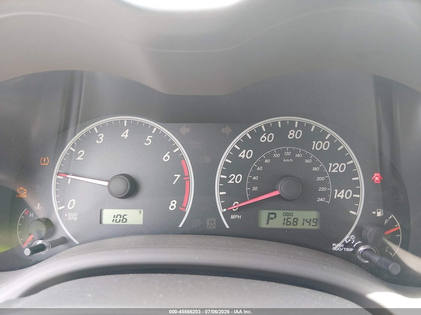 2009 Toyota Corolla VIN JTDBL40E99J035386 IAAI salvage auction — NORMAL WEAR, Original (Texas), sold $1,700 on 2026-07-21 (photo 7)