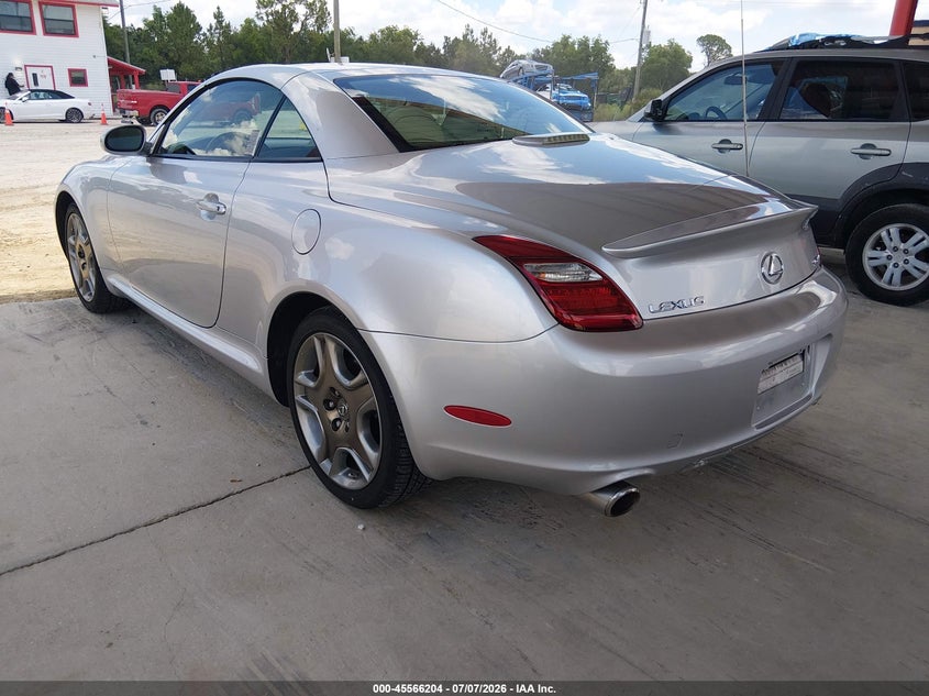 2006 Lexus Sc 430 VIN JTHFN48Y269005894 IAAI salvage auction — SIDE, Rebuildable (Florida), sold $825 on 2026-07-28 (photo 3)