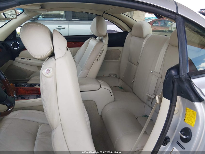 2006 Lexus Sc 430 VIN JTHFN48Y269005894 IAAI salvage auction — SIDE, Rebuildable (Florida), sold $825 on 2026-07-28 (photo 8)