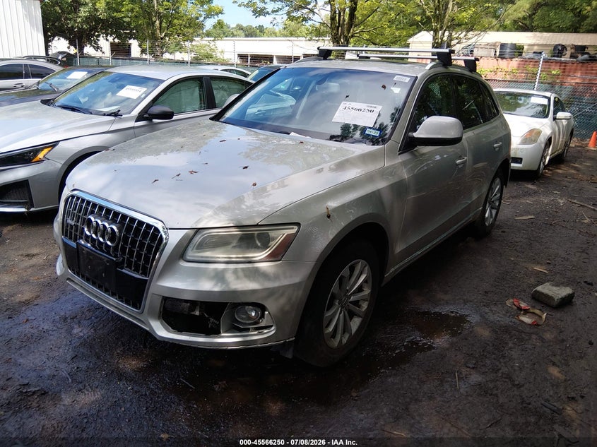 2013 Audi Q5 VIN WA1CFAFP8DA054386 IAAI salvage auction — MECHANICAL, Clear (Virginia), sold $650 on 2026-07-12 (photo 2)
