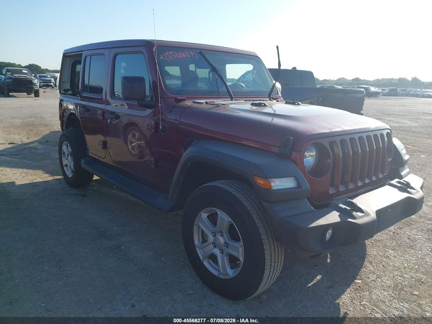 2022 Jeep Wrangler / VIN 1C4HJXDG1NW135041 IAAI salvage auction — REAR END, Salvage (Texas), sold $11,600 on 2026-07-28 (photo 1)