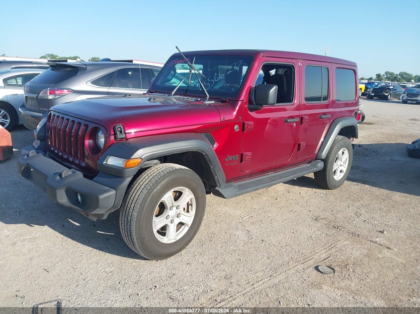 2022 Jeep Wrangler / VIN 1C4HJXDG1NW135041 IAAI salvage auction — REAR END, Salvage (Texas), sold $11,600 on 2026-07-28 (photo 2)