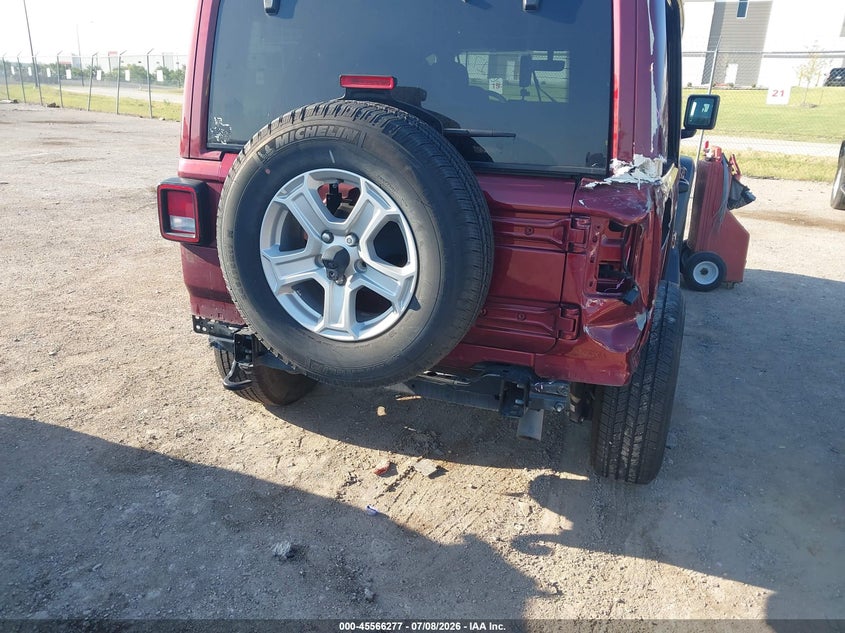 2022 Jeep Wrangler / VIN 1C4HJXDG1NW135041 IAAI salvage auction — REAR END, Salvage (Texas), sold $11,600 on 2026-07-28 (photo 6)