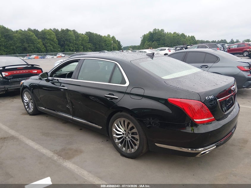 2017 Genesis G90 VIN KMHG34JA8HU025930 IAAI salvage auction — SIDE, Salvage (North Carolina), sold $5,900 on 2026-07-23 (photo 3)