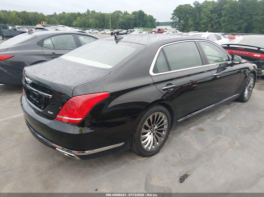 2017 Genesis G90 VIN KMHG34JA8HU025930 IAAI salvage auction — SIDE, Salvage (North Carolina), sold $5,900 on 2026-07-23 (photo 4)