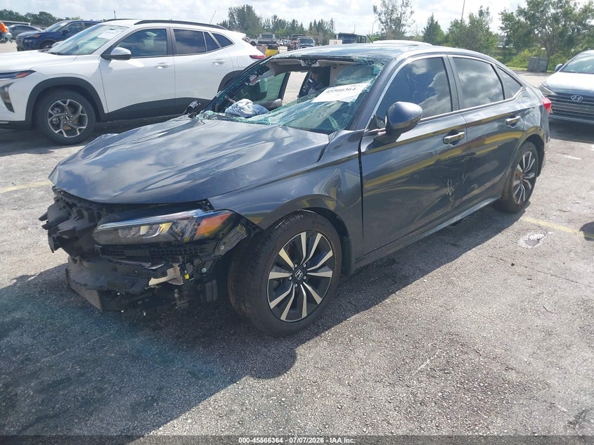 2022 Honda Civic VIN JHMFE1F77NX007949 IAAI salvage auction — SIDE, Salvage (Georgia), sold $2,050 on 2026-07-30 (photo 2)