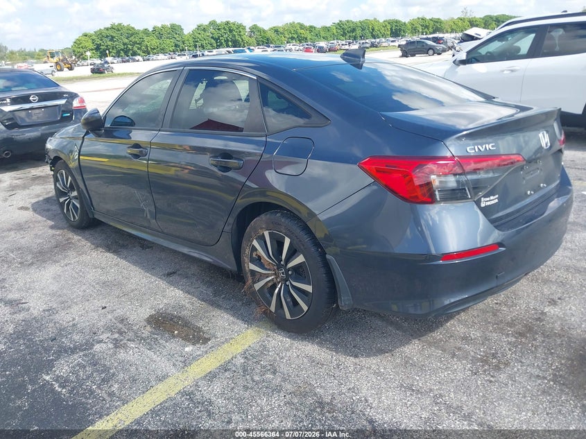 2022 Honda Civic VIN JHMFE1F77NX007949 IAAI salvage auction — SIDE, Salvage (Georgia), sold $2,050 on 2026-07-30 (photo 3)