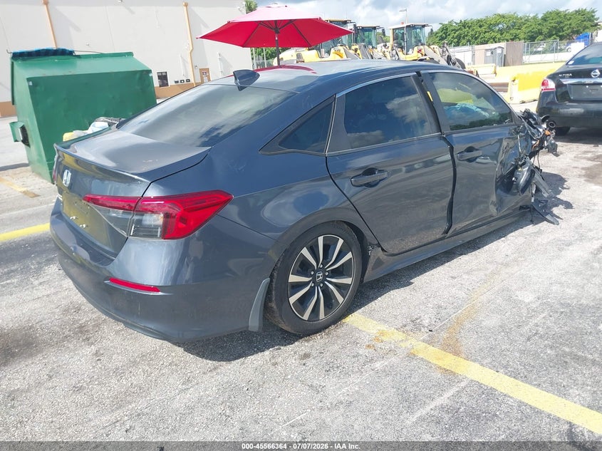 2022 Honda Civic VIN JHMFE1F77NX007949 IAAI salvage auction — SIDE, Salvage (Georgia), sold $2,050 on 2026-07-30 (photo 4)
