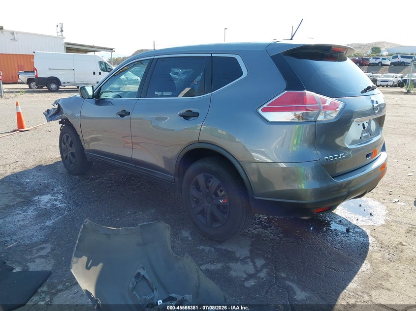 2016 Nissan Rogue VIN KNMAT2MT3GP613811 IAAI salvage auction — FRONT END, Salvage (Arizona), sold $25 on 2026-07-29 (photo 3)